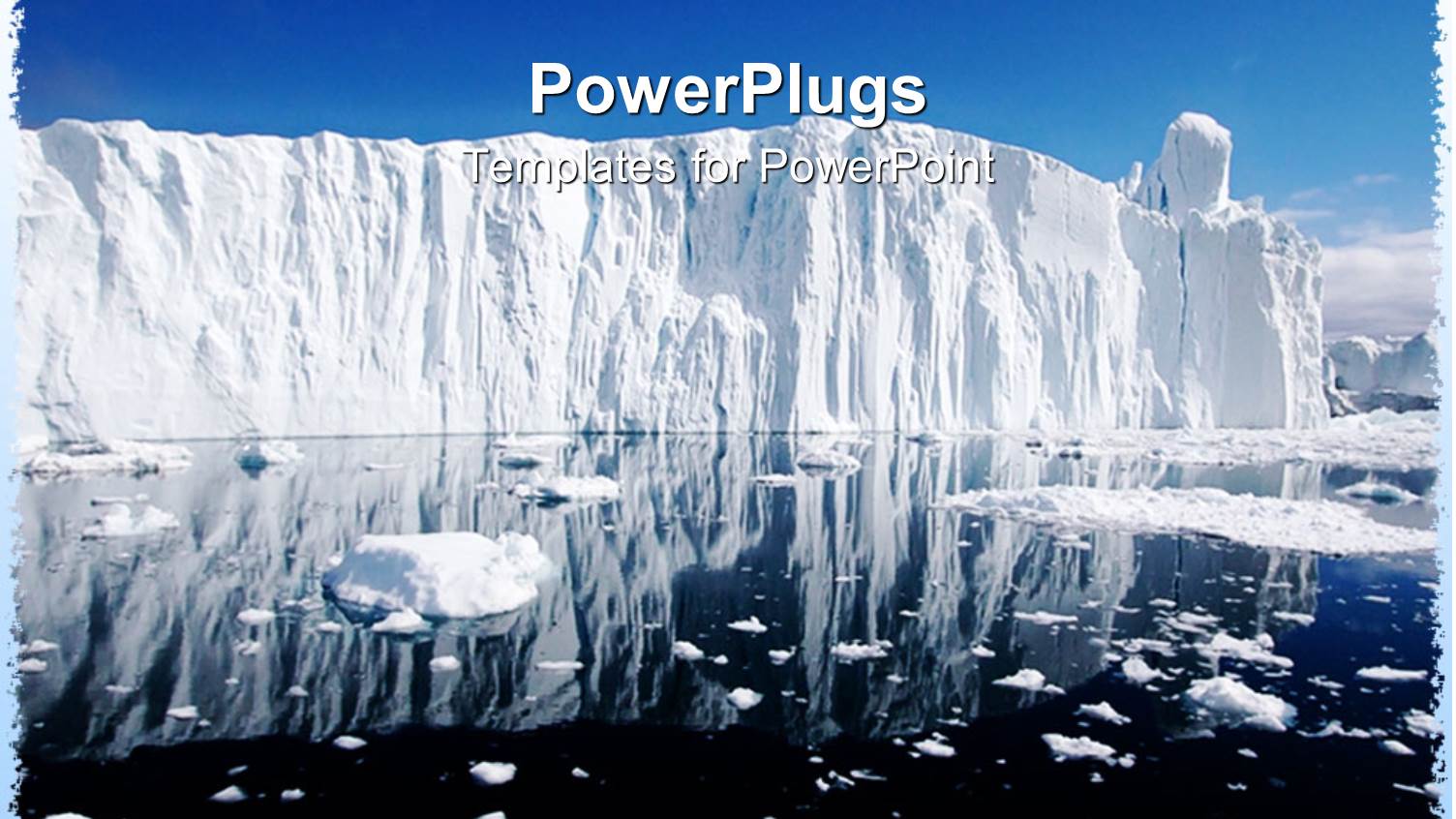 a View of a large Ice Berg with some Melted Parts