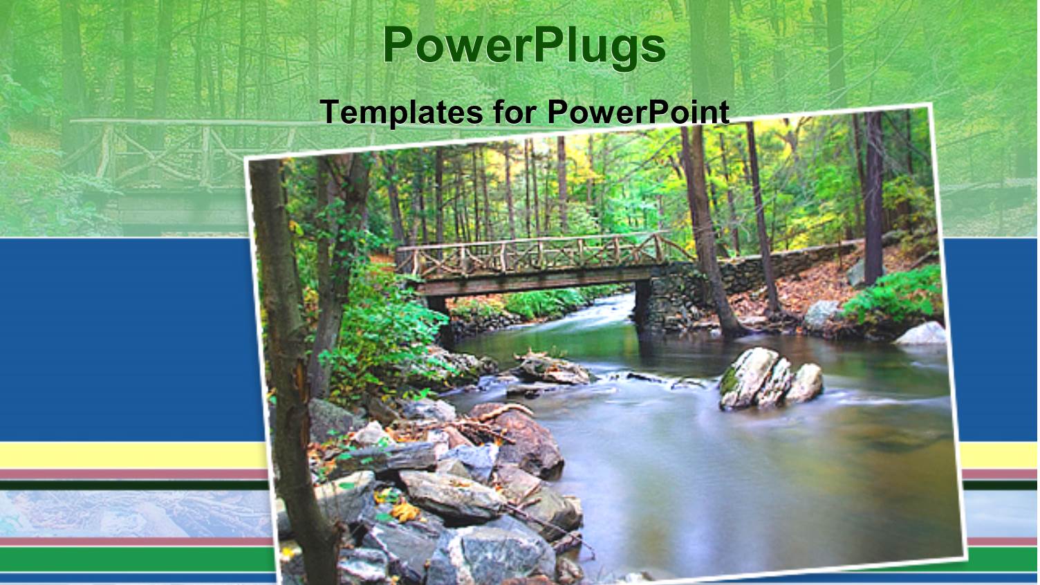 View of Nature Showing a Lake and a Wooden Bridge