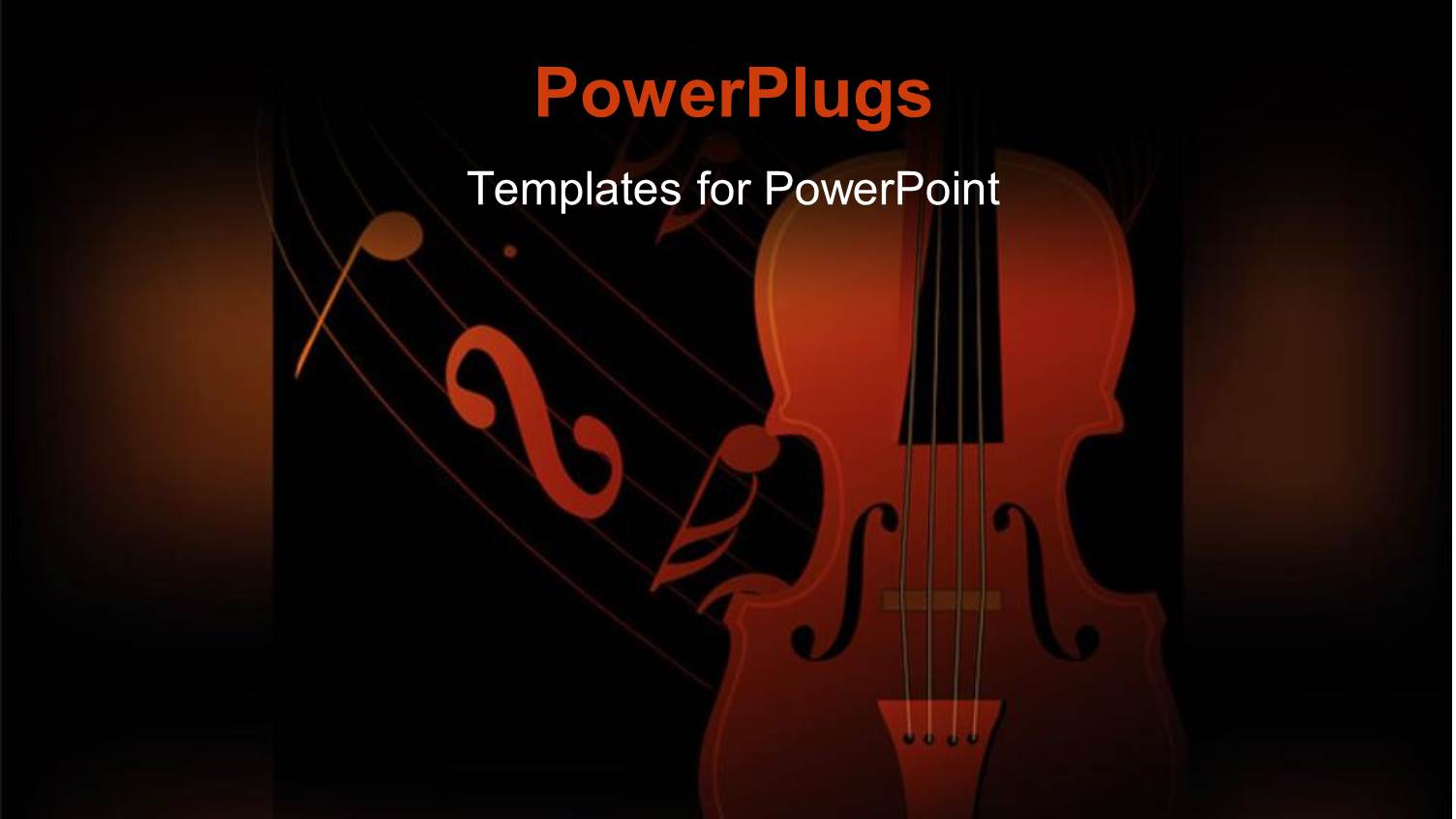 a Violin with a Lot of Music Signs in Background