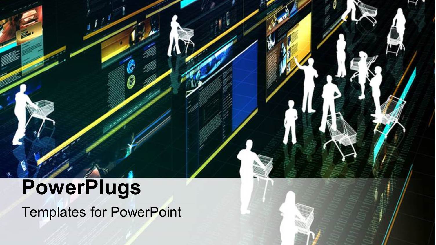 Virtual Shopping Representation with Touchscreen and People with Shopping Carts