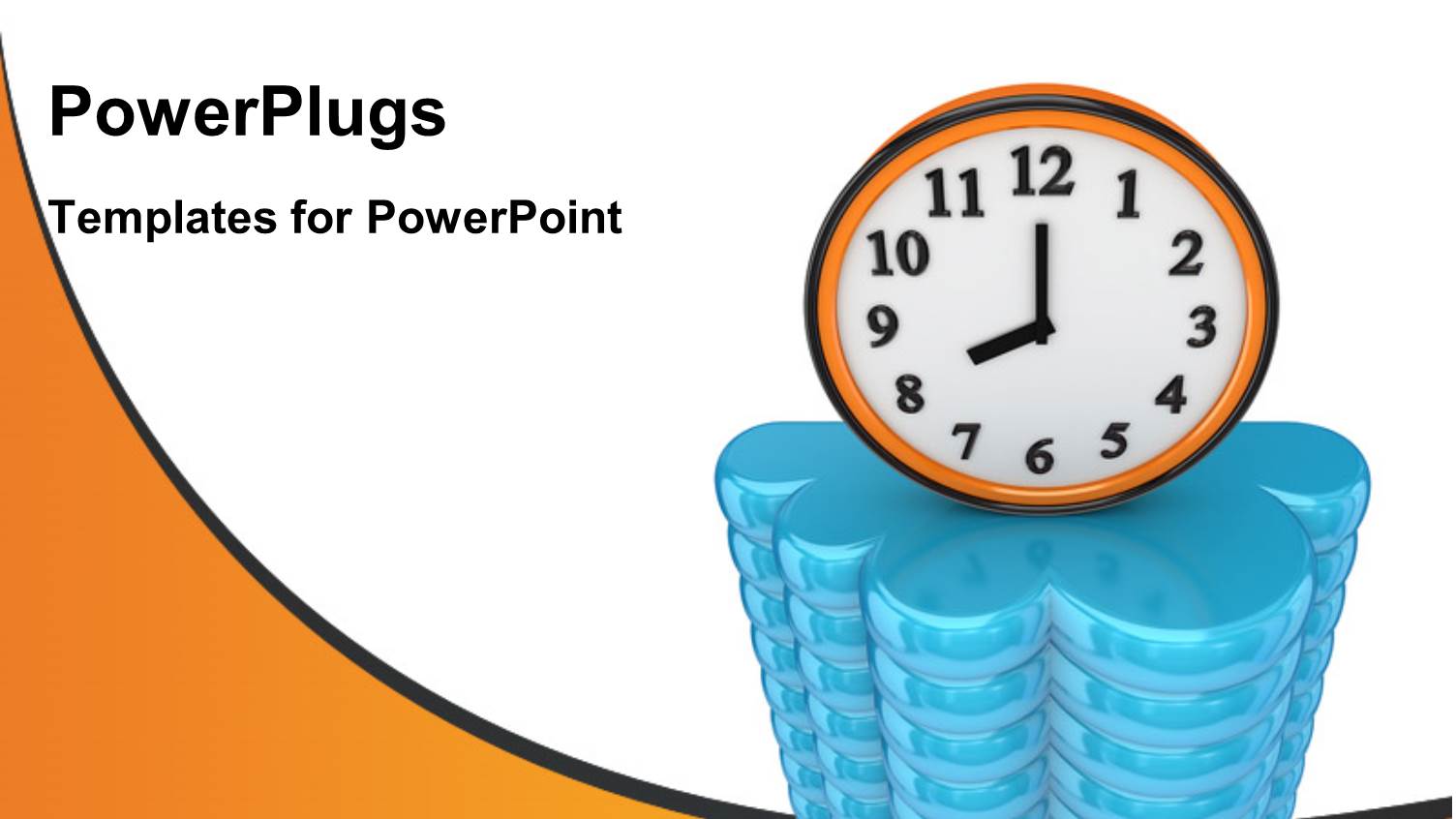 Wall Clock Sitting on large Cloud Computing Symbol