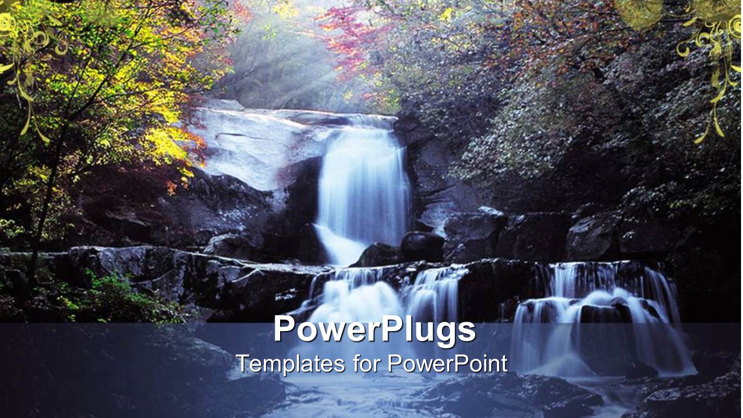 Water Fall Pouring into Water Body in Green Forest