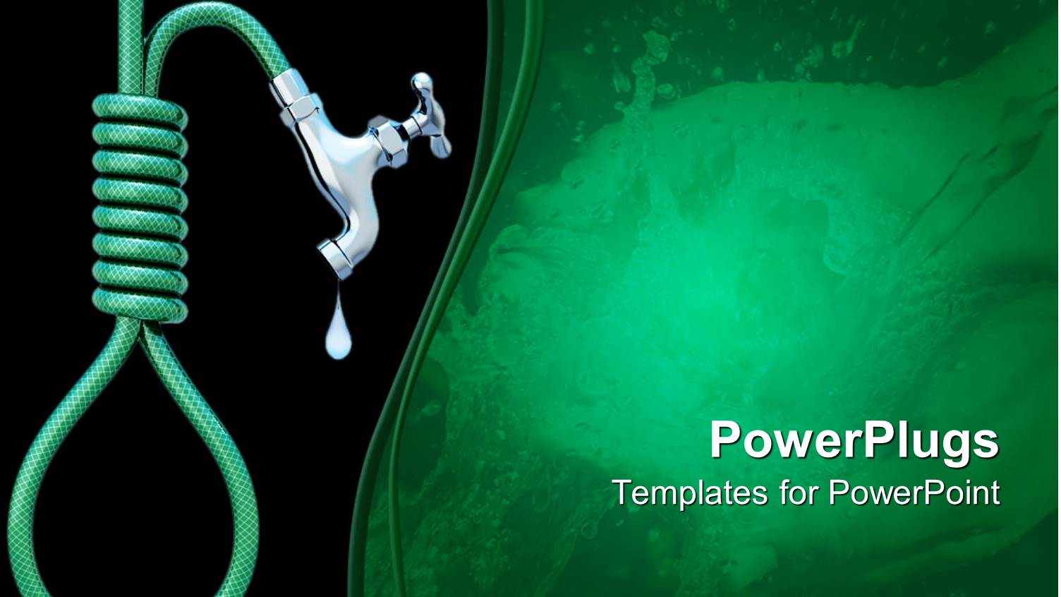 Water Pipe with Tap Giving the Concept of Faucet and Noose