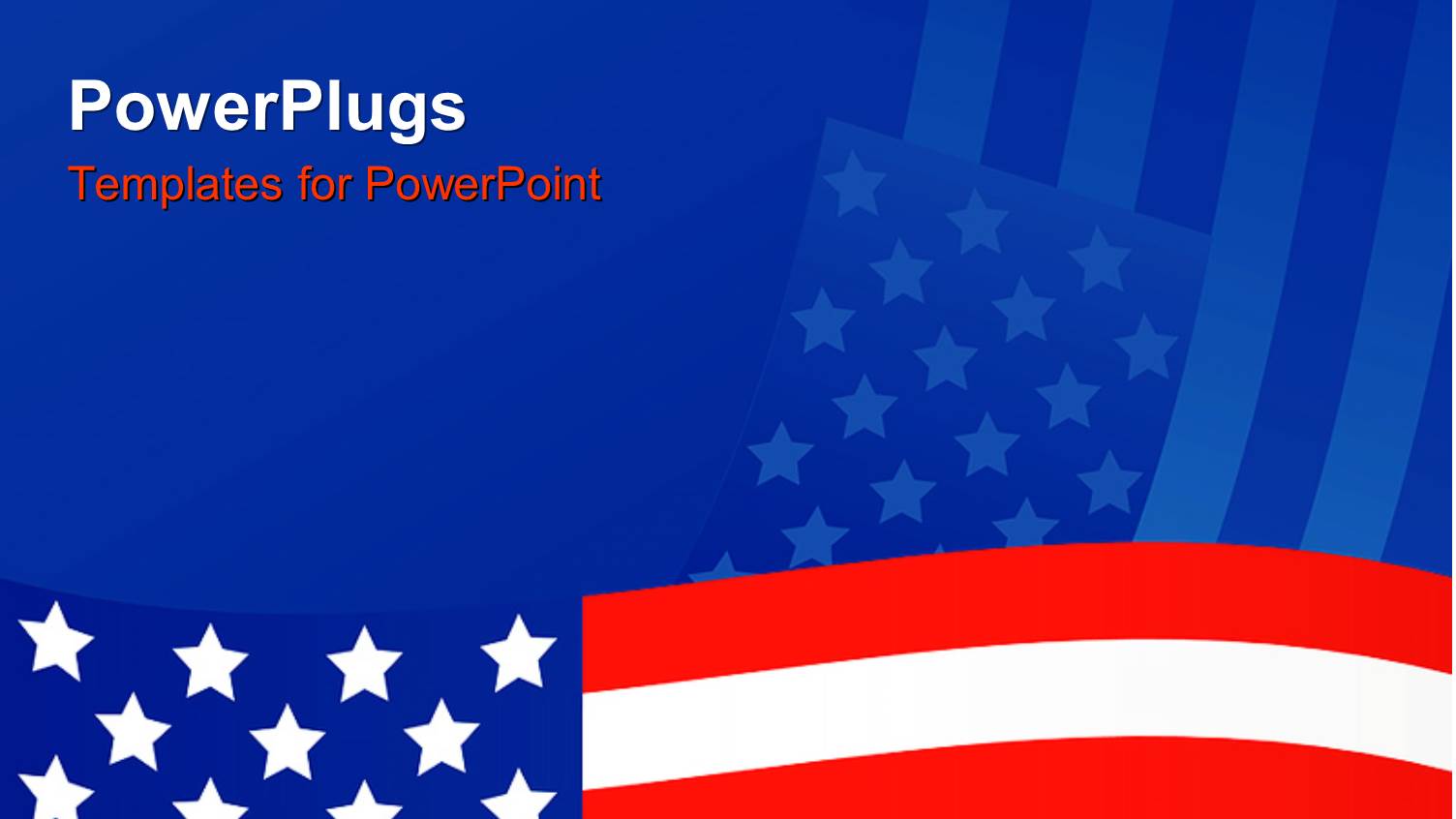 a Wavy American Flag on a Blue Colored Background