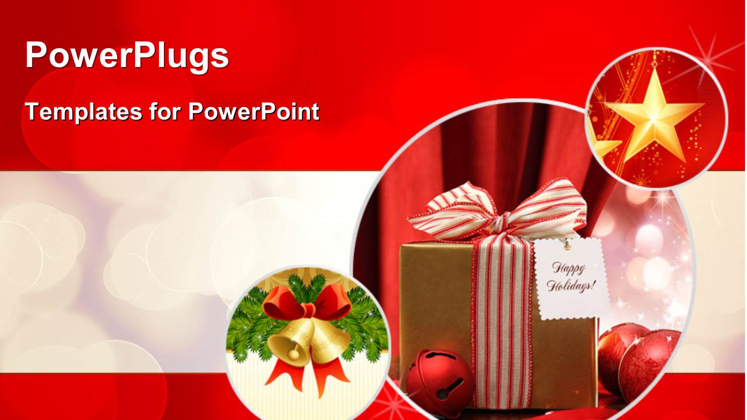 a Well Wrapped Christmas Gift on a Blurry Background