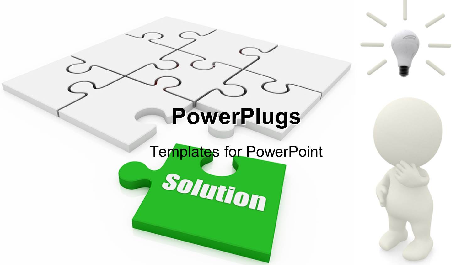 a Whie Jigsaw Puzzle with a Missing Green Piece