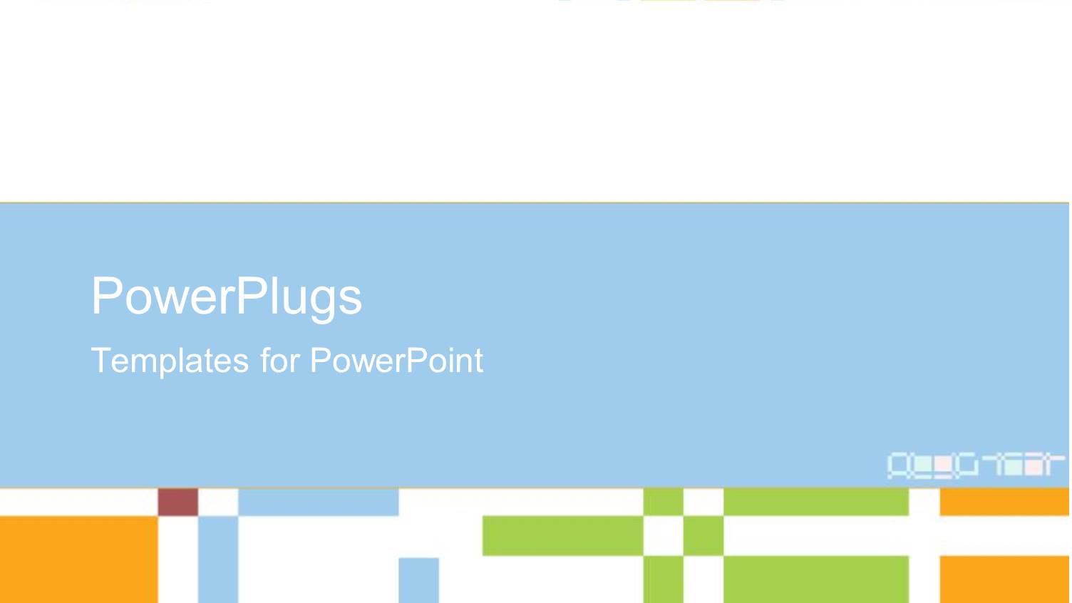 White Background with Nice Checkered Pattern of Orange, Green Red and Blue