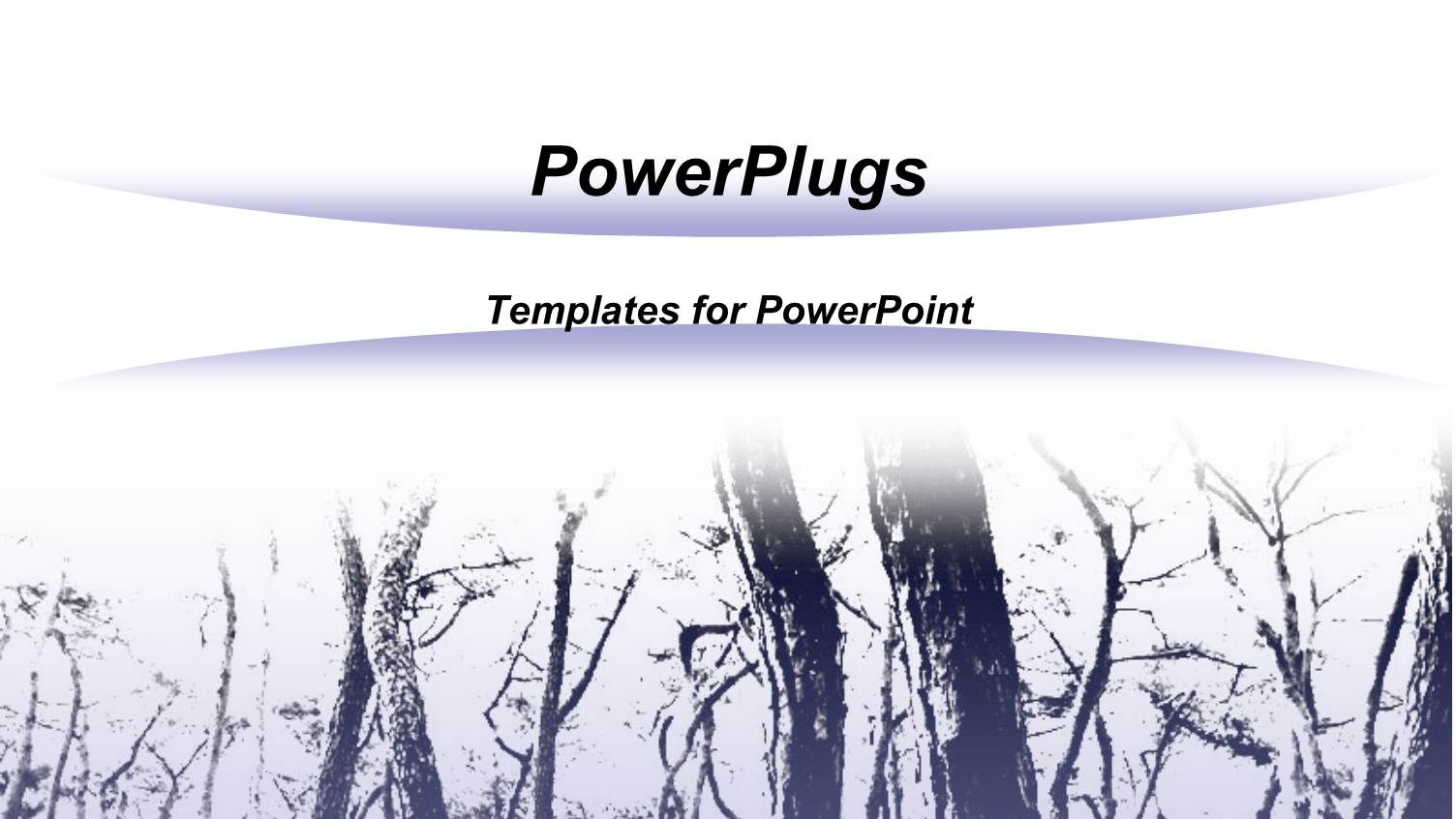 White Background with Trees in a Winter Morning Fog