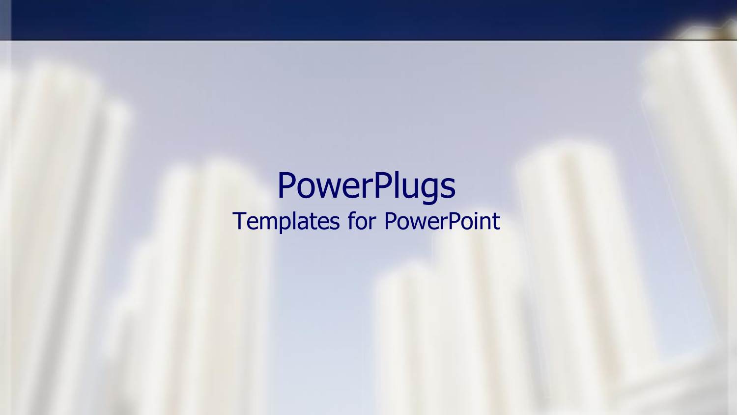 a White and Blue Colored Background with some Shapes