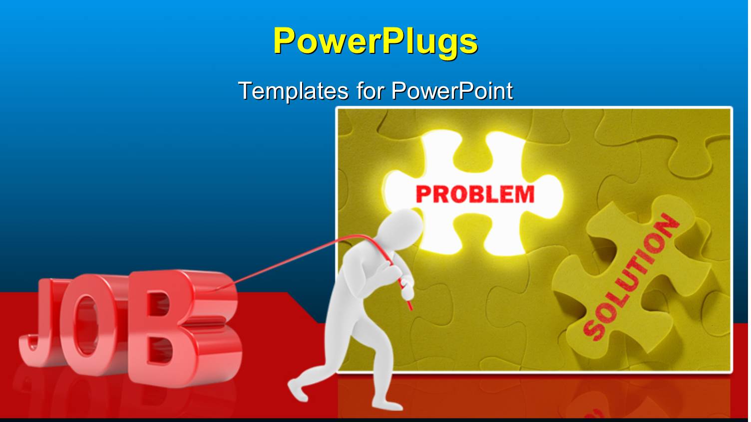 a White Colored 3D Character Pulling a Text which Spells Out the Word 