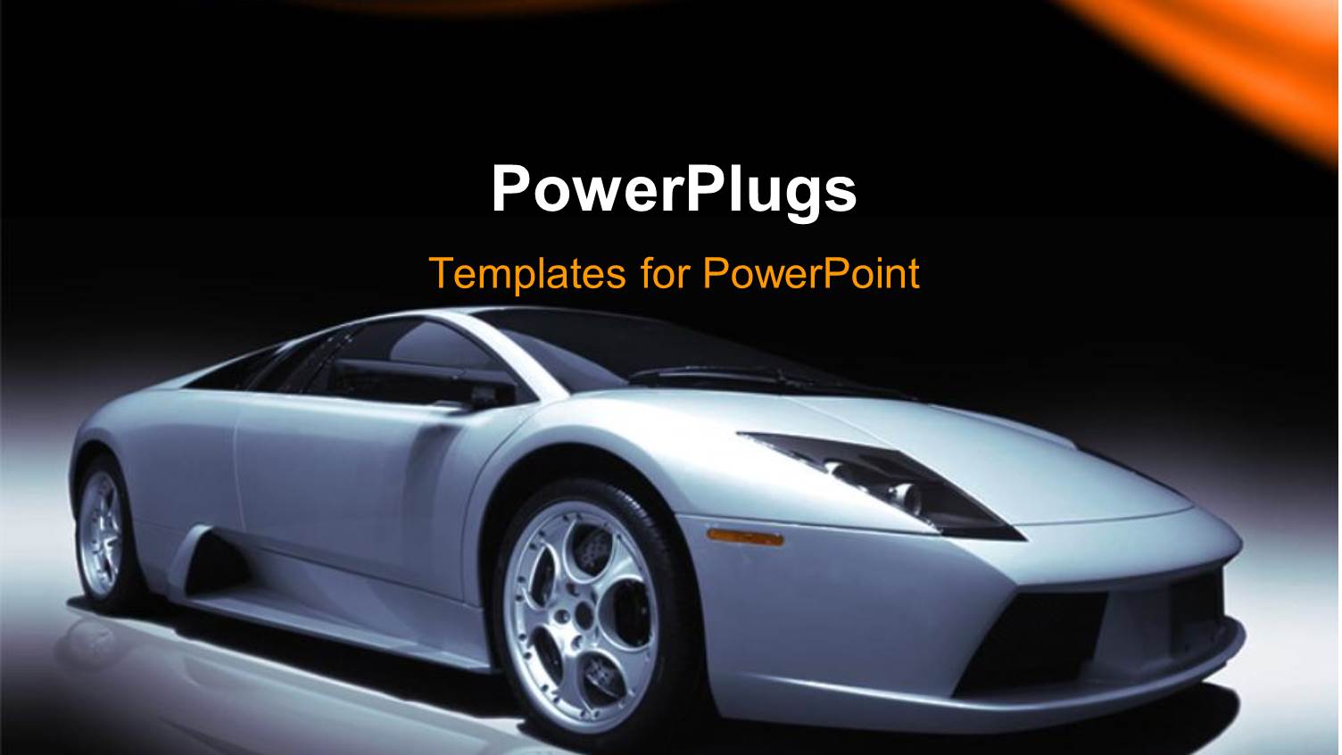 an off White Colored Sports Car on a Reflective Surface