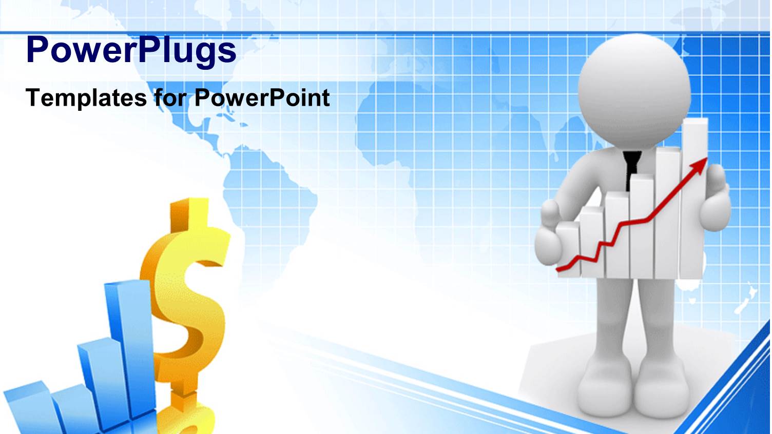 White Figure in Tie Carries Briefcase Up Staircase