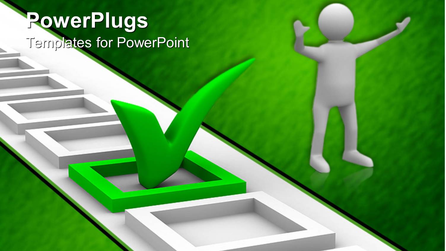 White Human Figure with Check Boxes and One Marked Positive