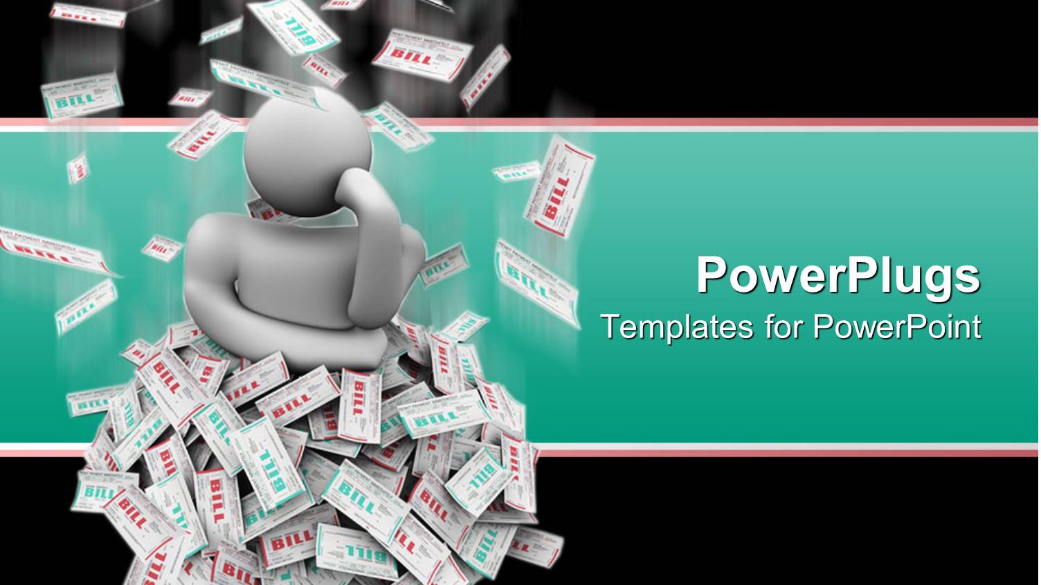 White Human Figure Standing in the Middle on Piles of Paper