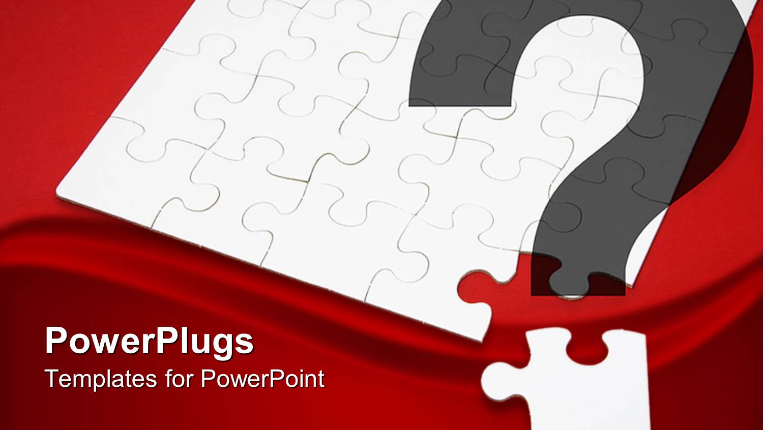 White Jigsaw Puzzle Next to Corner Puzzle Piece in Red Background