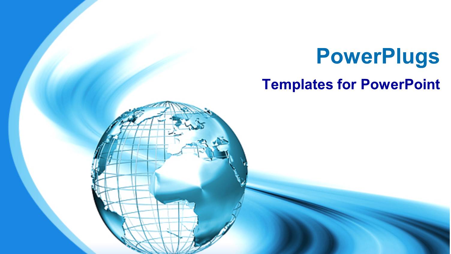 White and Light Blue 3D Representation of the Globe on Abstract Light Blue and White Background