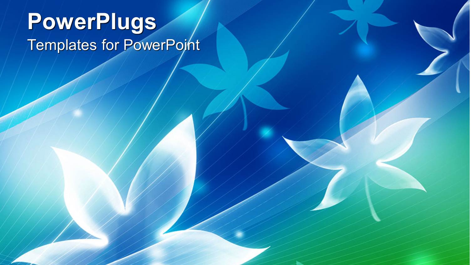 White Maple Leaf Outlines on Blue Background