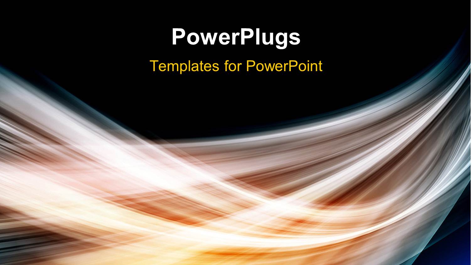 White Motion Blurred Lights on Black Background