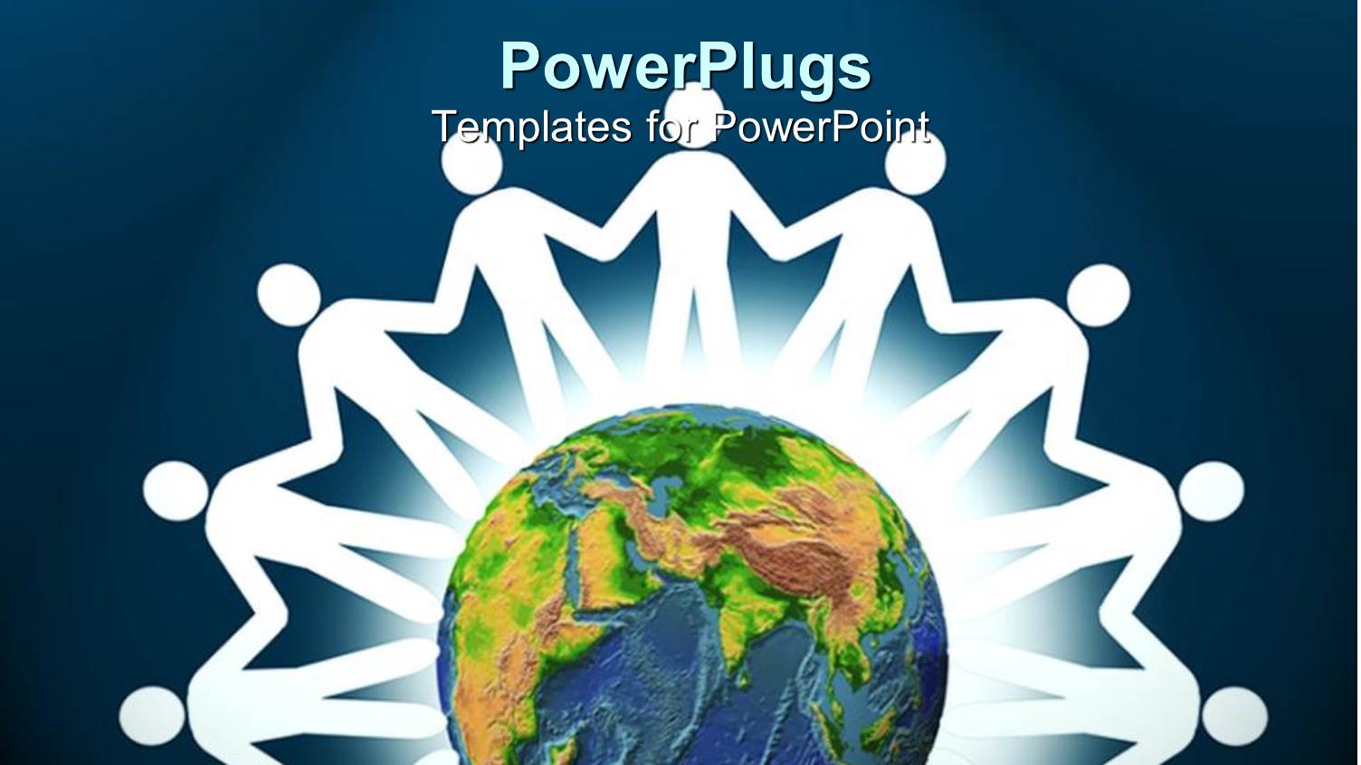 White Paper Doll Cutouts Around a Globe