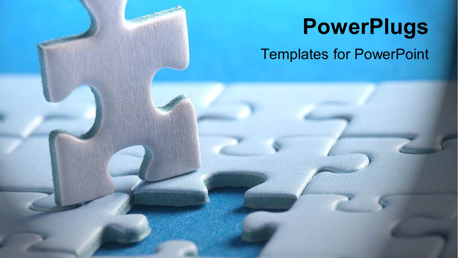 White Puzzle Piece Out of Complete Puzzle