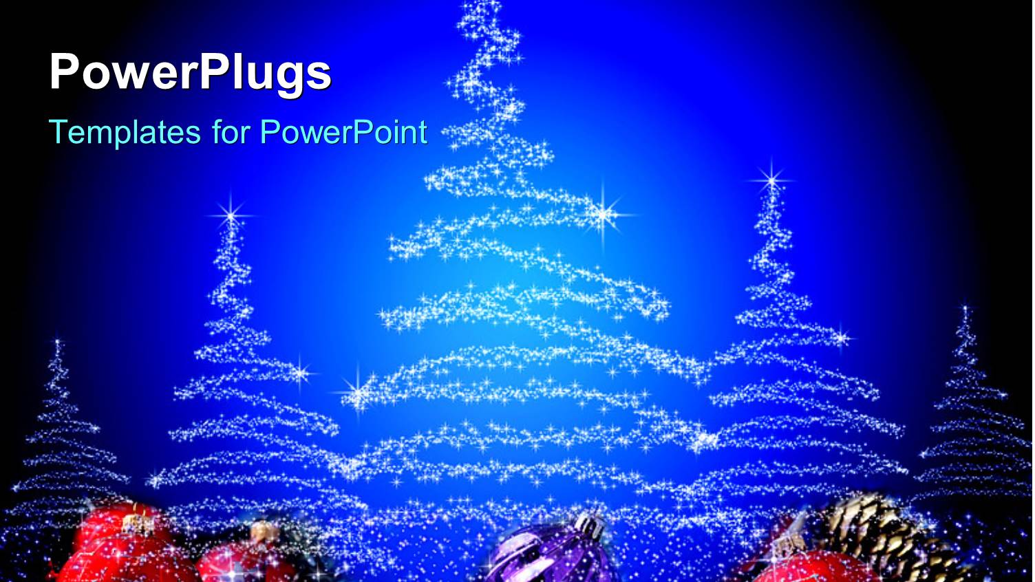 White Stars Arranged in Christmas Tree Shapes with Blue Background