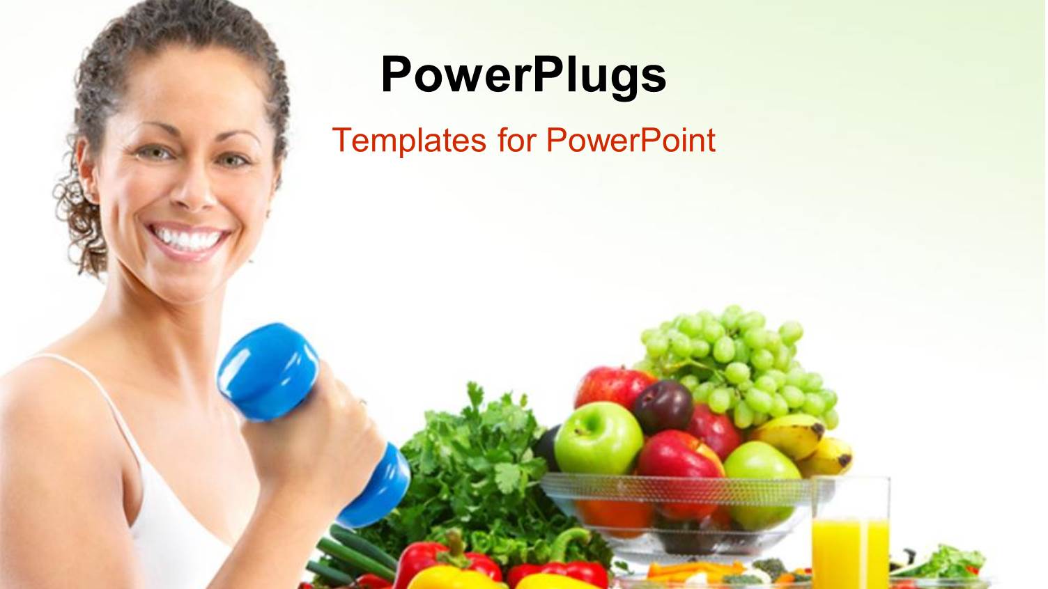 Woman Fitness Working Out Exercise Health with Fresh Fruitsand Vegetables