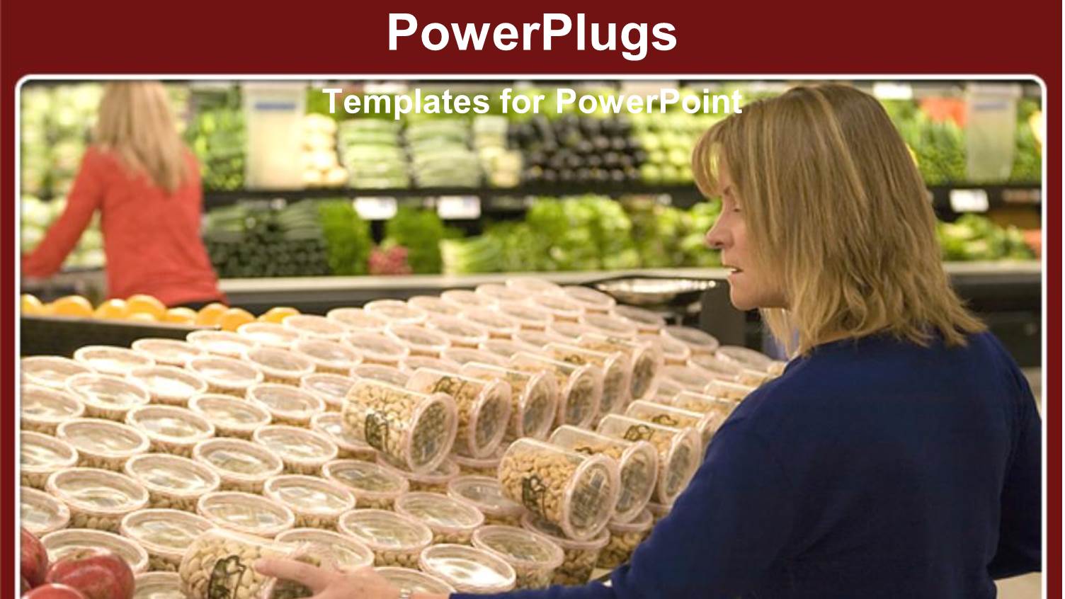 Woman in Grocery Store Shops for Food