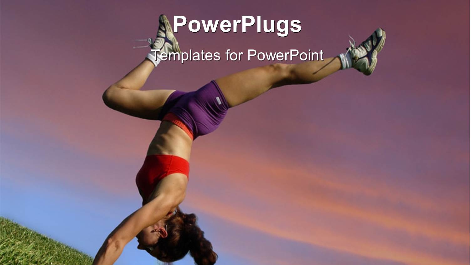 a Woman Showing her Acrobatic Skills