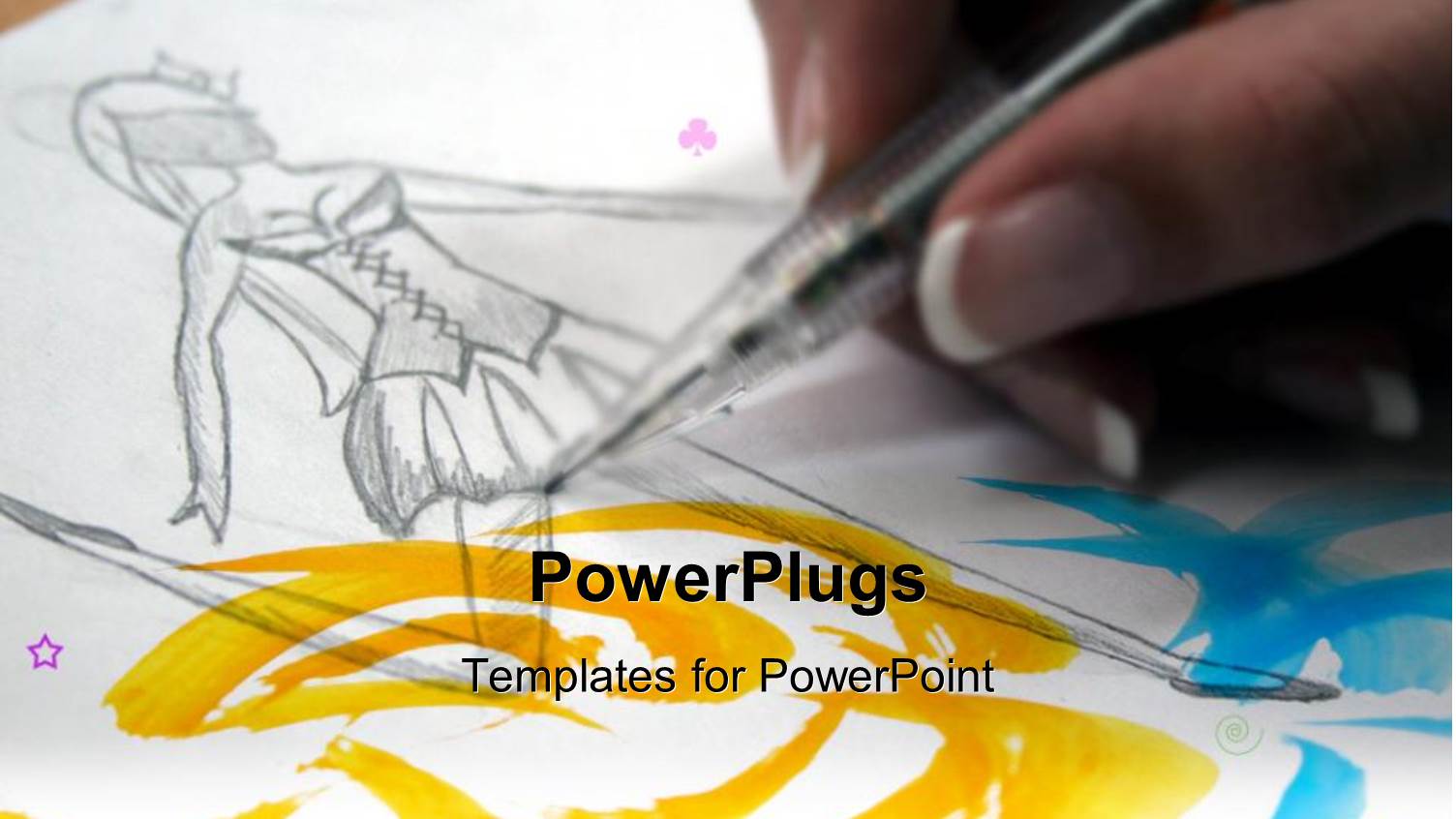 Woman's Hand Drawing Sketch of a Ballerina, Fashion Technology, Graphic Design, Art School