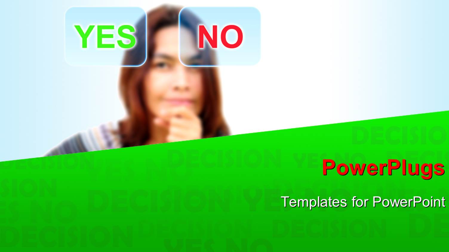 Young Lady Faced with Difficult Choice Between YES and no