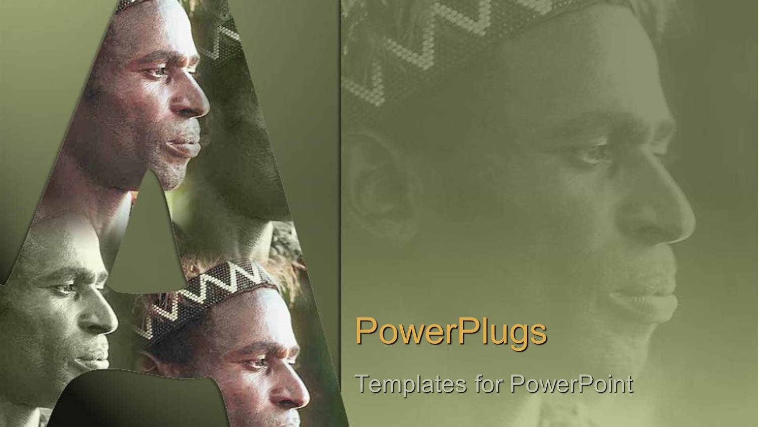 Wonderful Face of a Majestic African Continent Set in Green