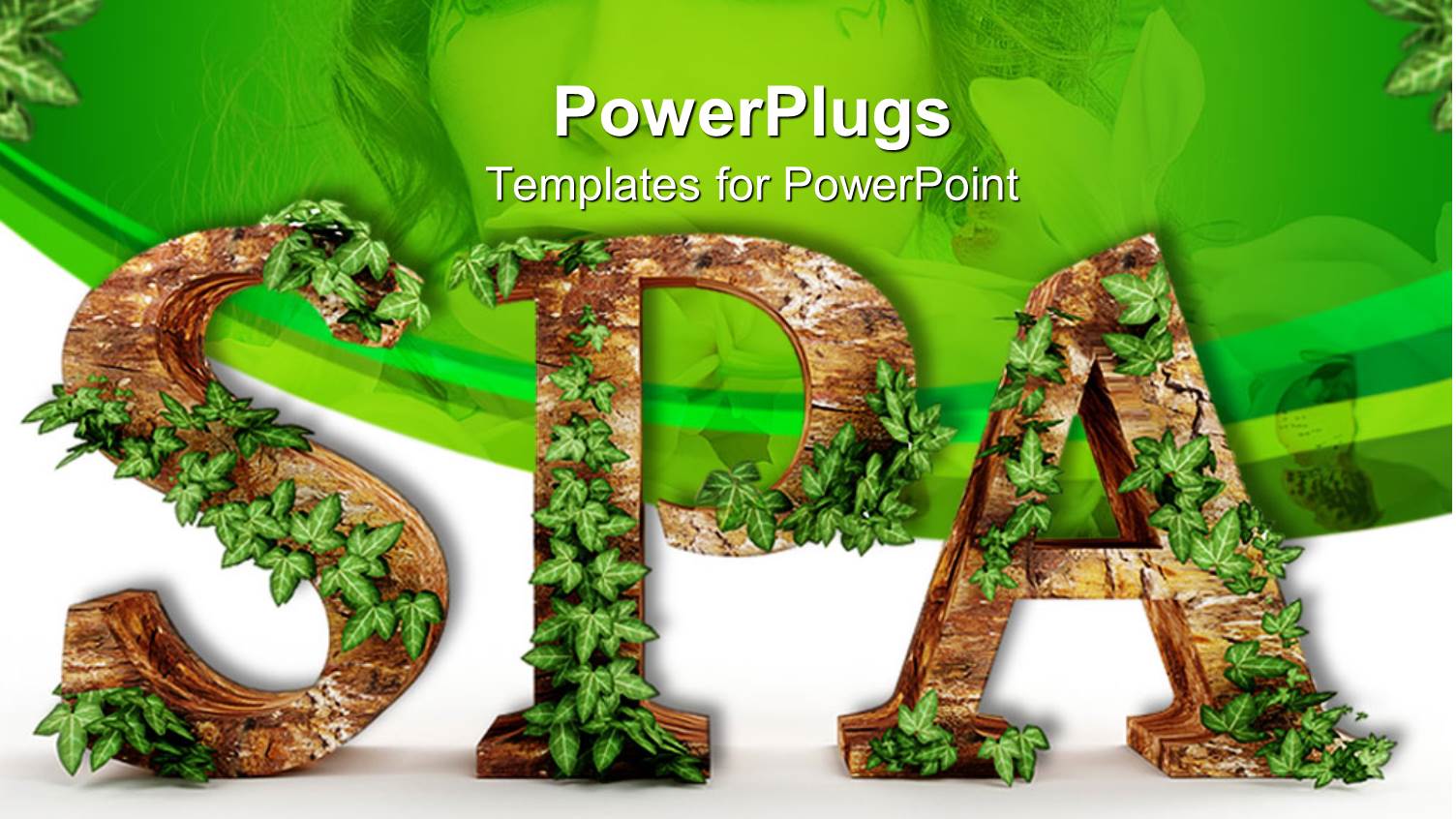 Wooden Letters with Vines Spelling Spa