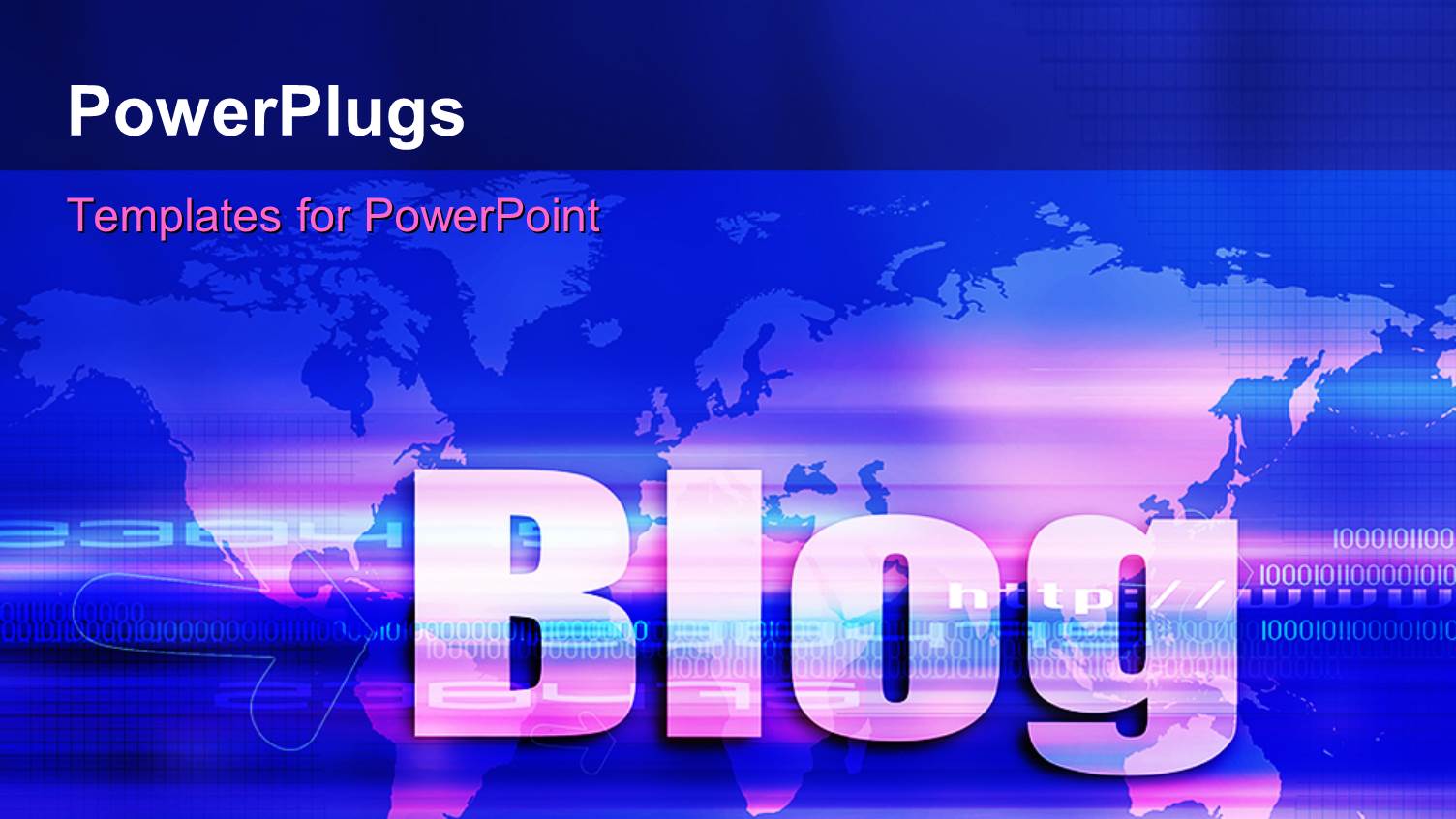 the Word Blog with Map of the Earth in the Background