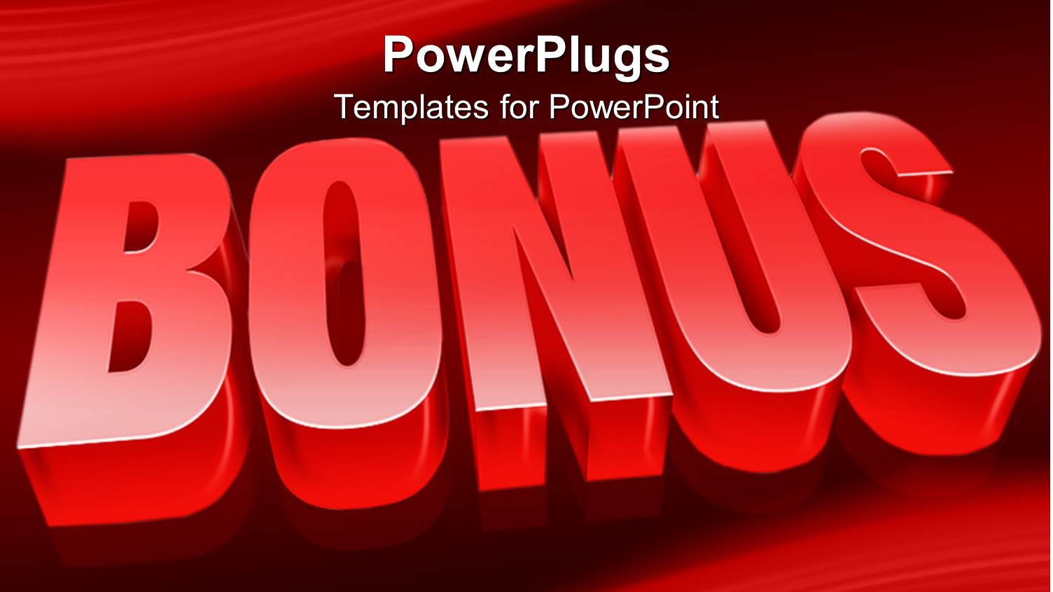 the Word Bonus with Red Background