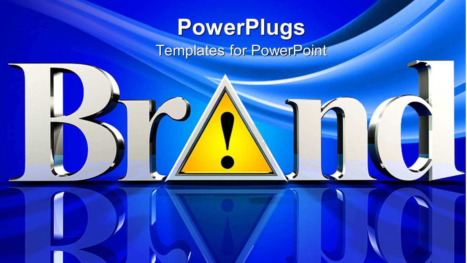 the Word Brand with Bluish Background