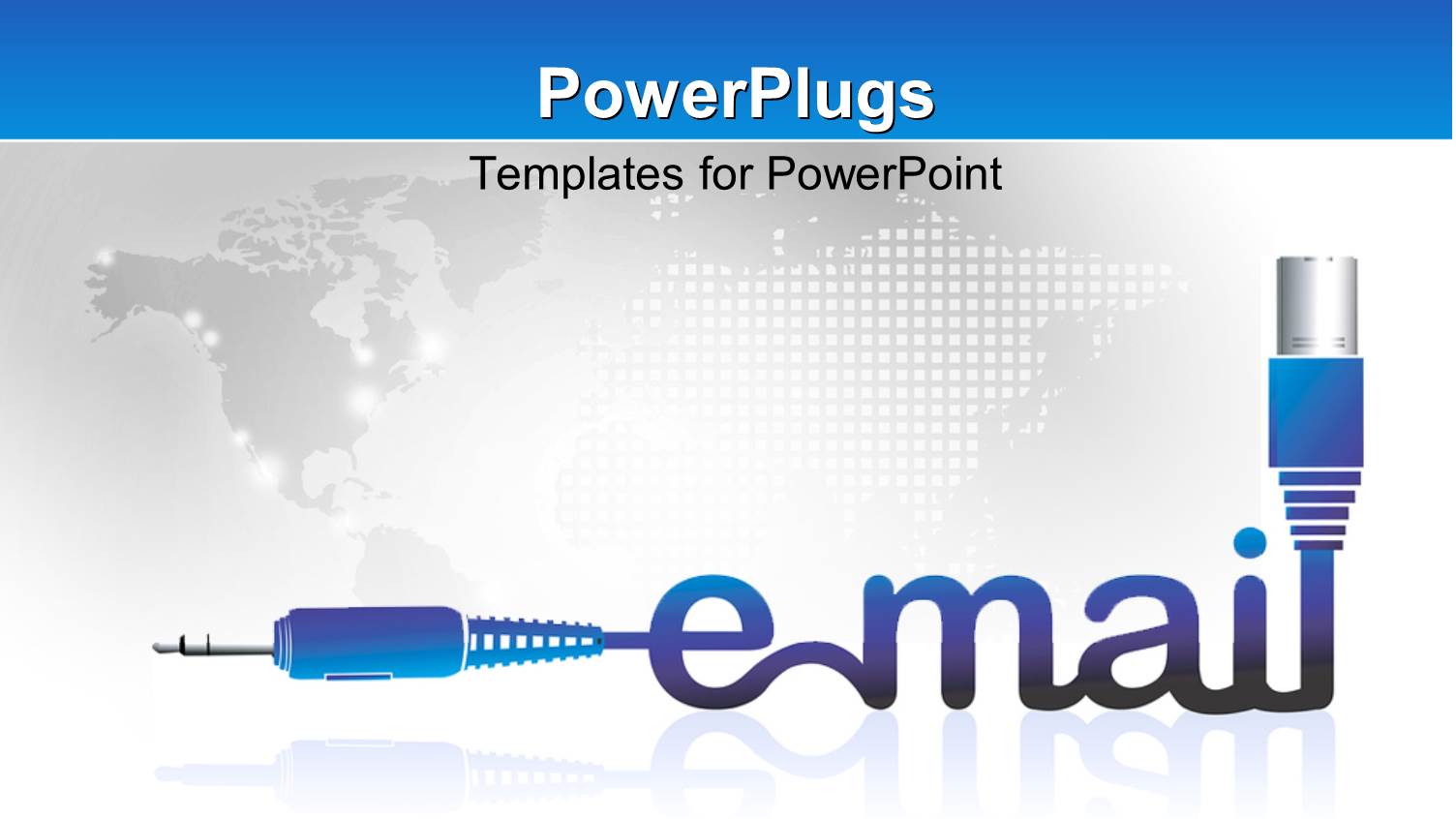 the Word Email with Map in the Background