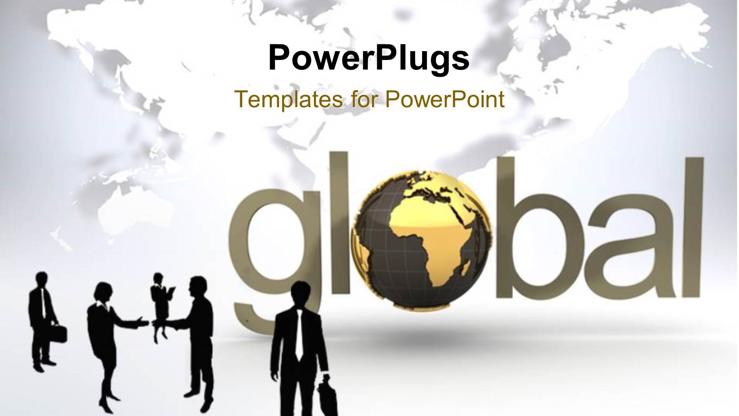 the Word Global with Map in the Background