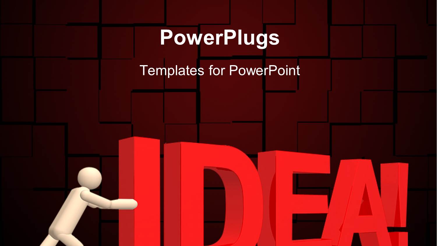 the Word Idea Being Pushed by a Person