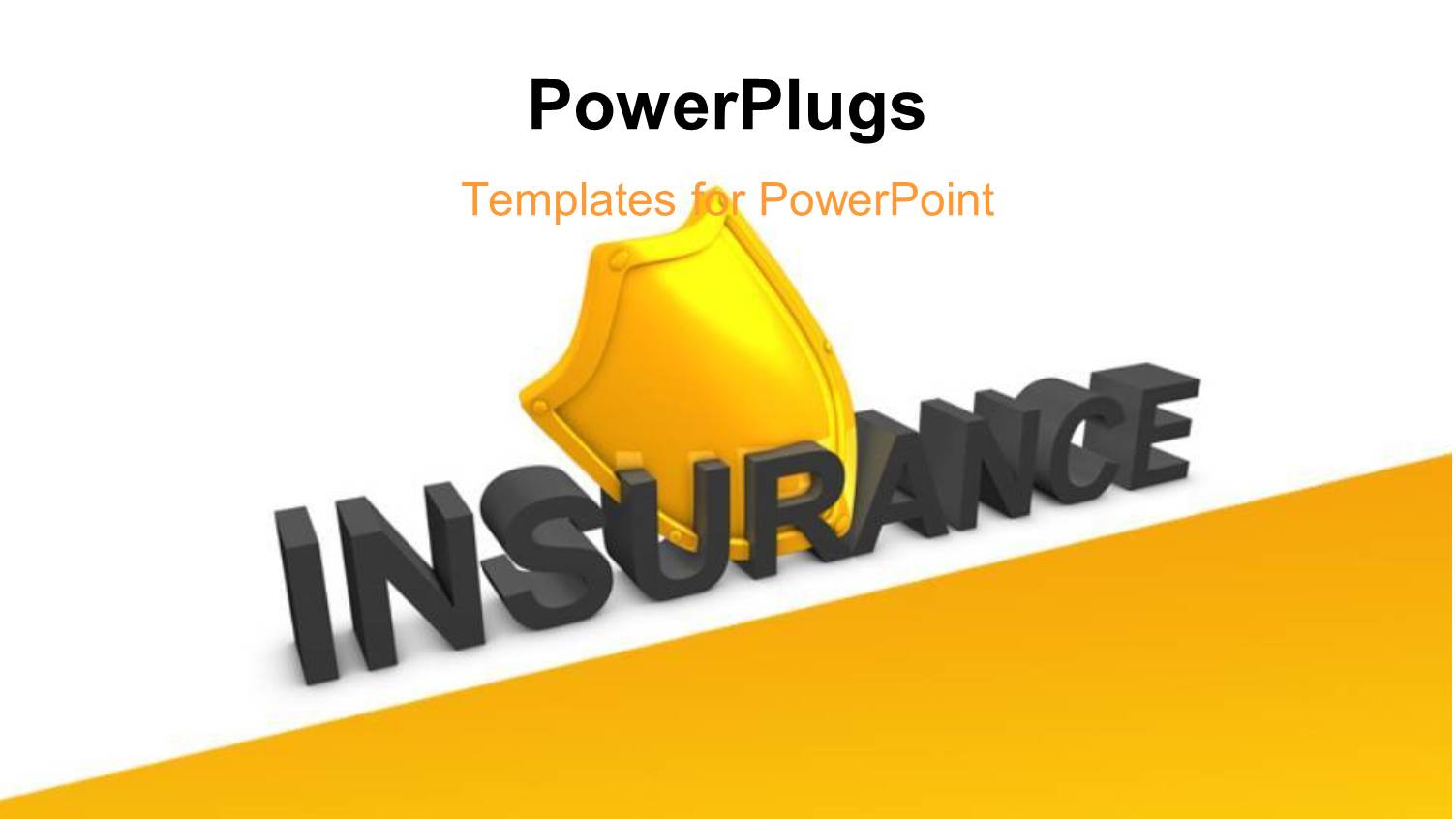 the Word Insurance with a Yellowish Background