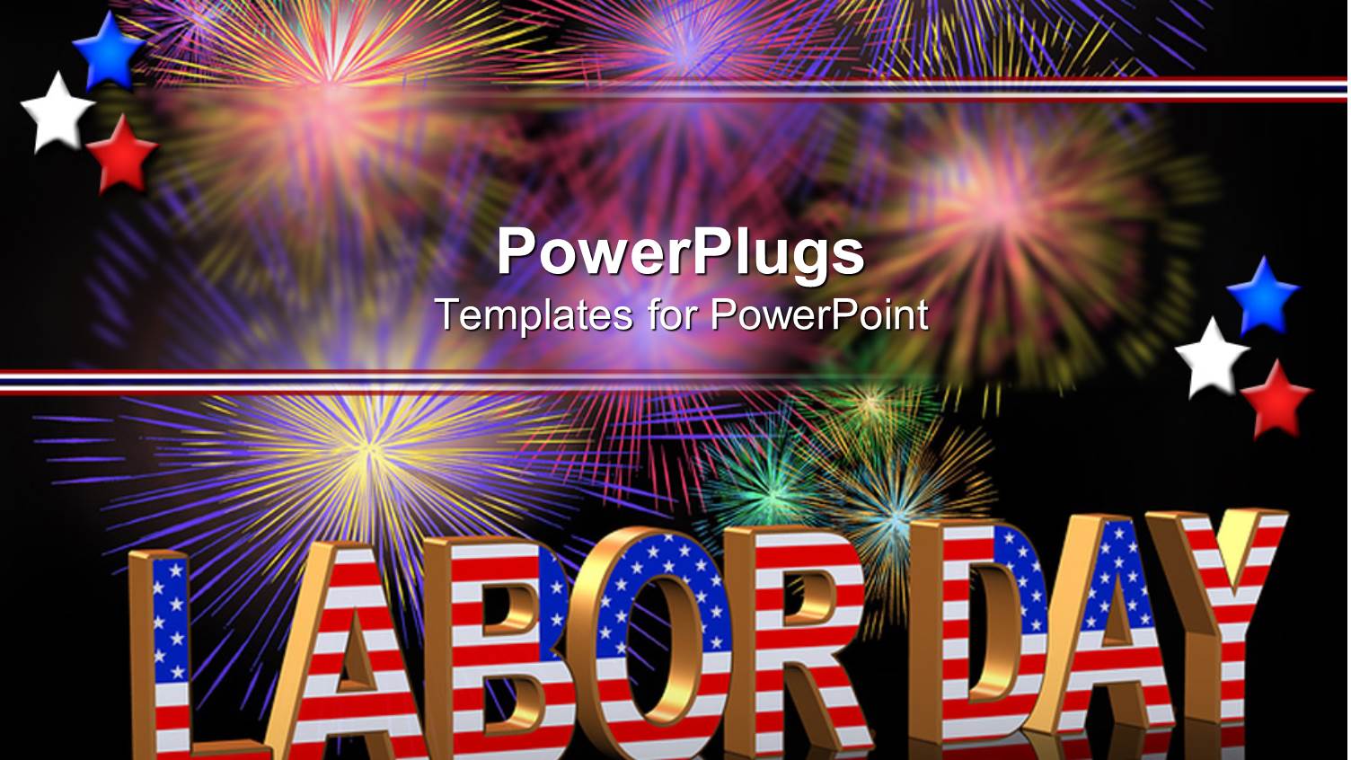 the Word Labor Day in Form of American Flag