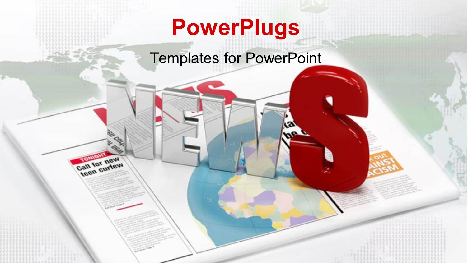 the Word News with Newspaper in the Background