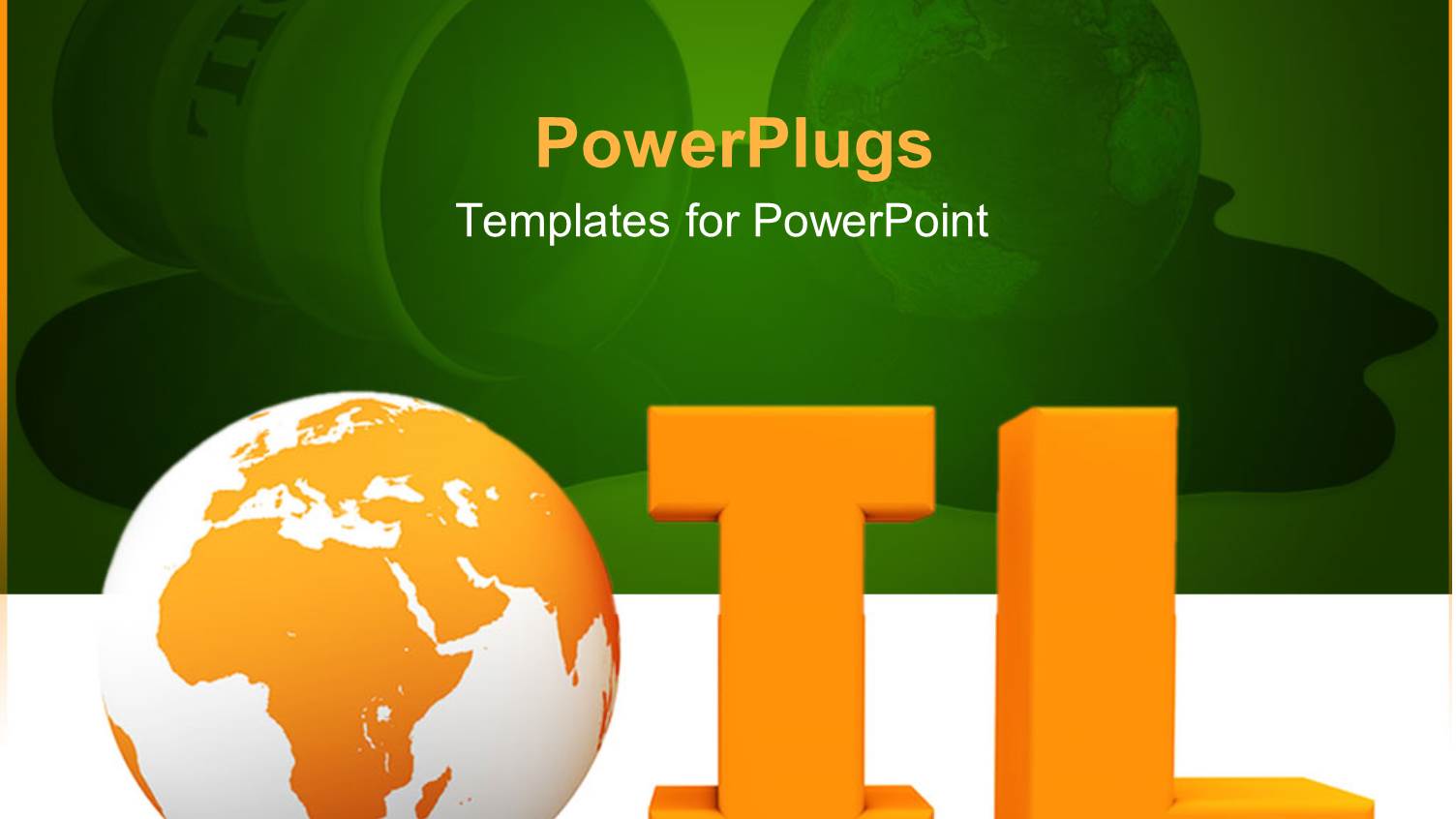 the Word Oil Written Beautifully with the Reflection of Globe in the Background