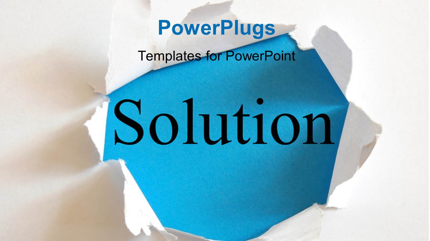 the Word Solution with a White Background