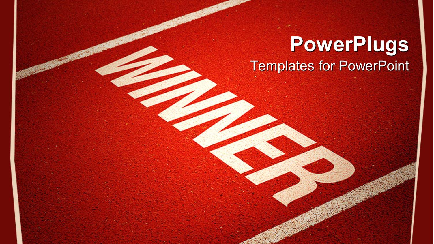 the Word Winner Written on a Red Background