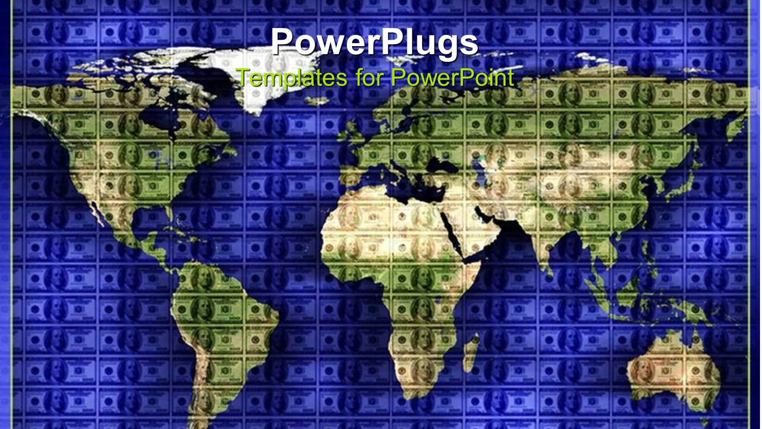 World Map on a Checked Navy Blue Colored Background