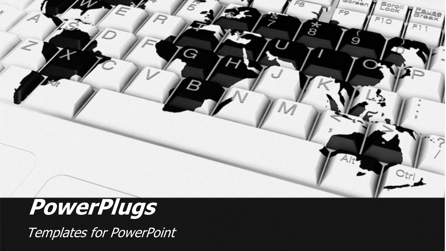 World Map on Keyboard, Networking, Telecommunications, Internet