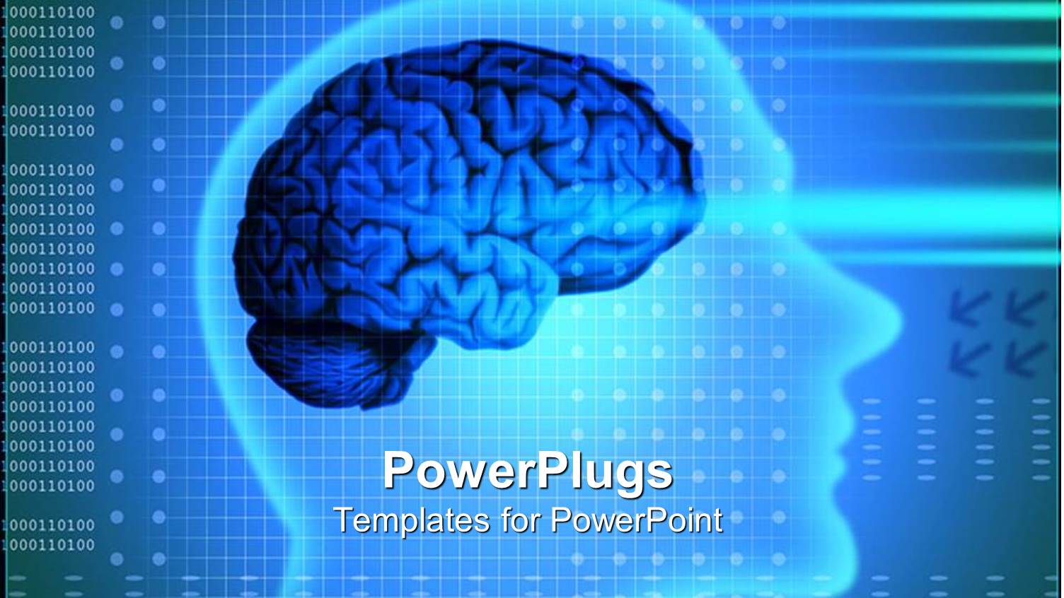 Xray of Human Head Showing Human Brain Depicting Intelligence