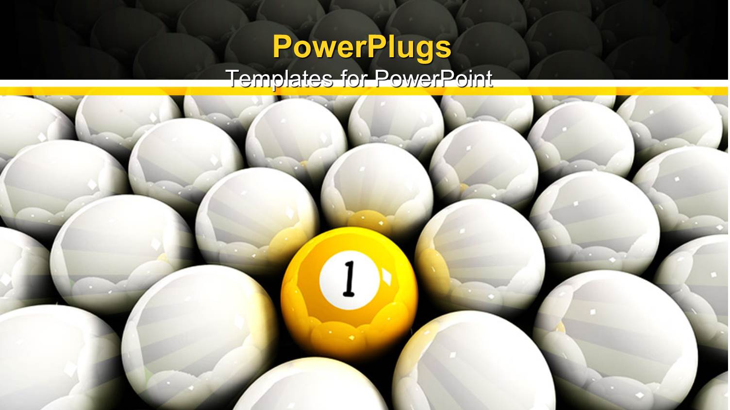 a Yellow Ball with Lots of White Shinny Balls Around it