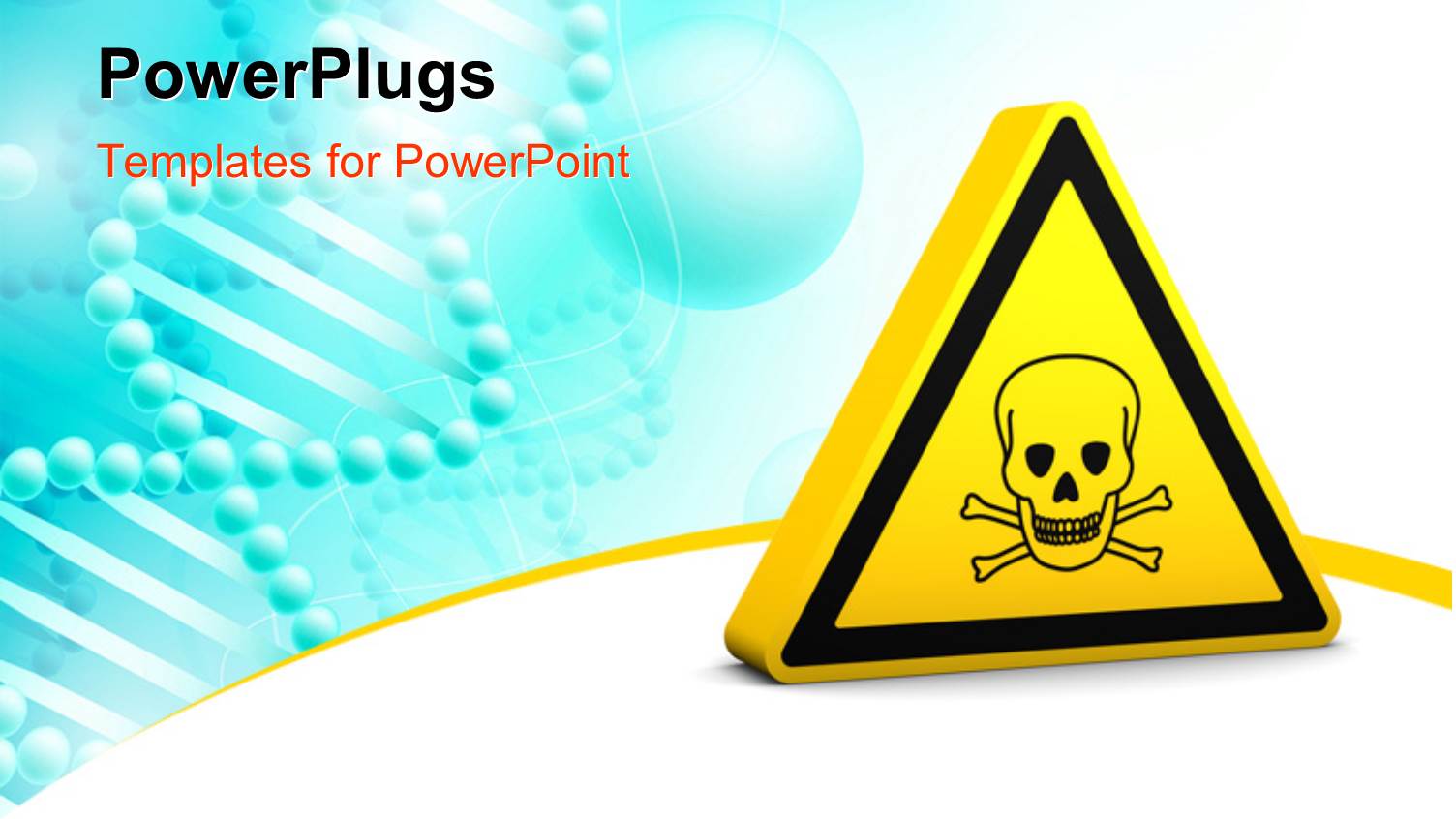 Yellow Danger Sign with Blue Color