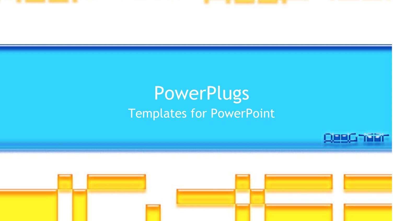Yellow Graphics of Digital Numbers on a White Background
